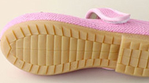 Tianrui Crown 3D Girl's Embroidery Mary-Jane Shoes Kid's Cute Flat Shoe Pink