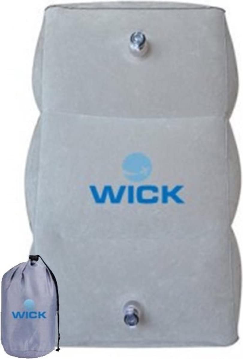 Wick Air - Podnóżanie stóp, super antypoślizgowe, legowisko samolotowe, poduszka podróżna (szare)