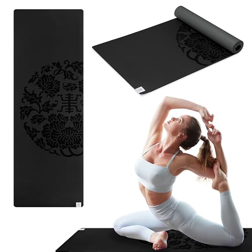 Gaiam Exercise & Fitness Mat - Premium Dry-Grip Thick Non