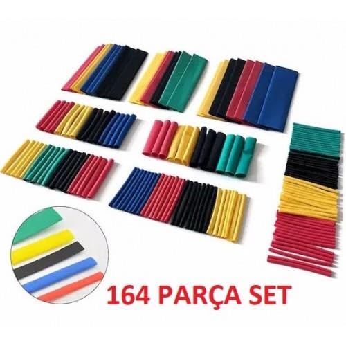 0MT2627 164 Parça Set, Isıyla Daralan Makaron Kablo Koruyucu Kılıf