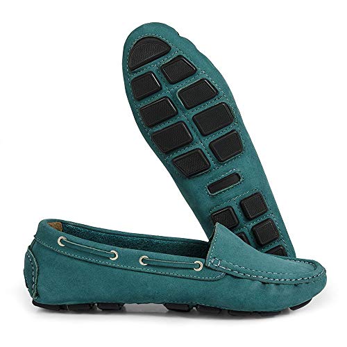 Mocassim Feminina em Couro Legítimo QQ 14000 Verde 34