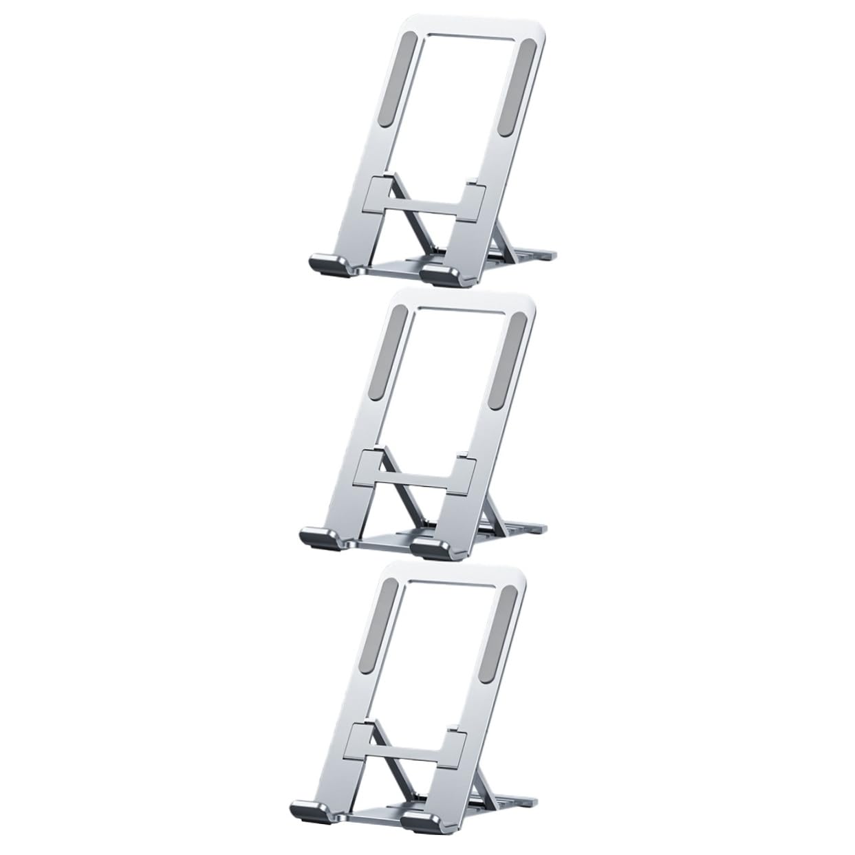 Hemobllo 3pezzi Supporto Per Telefono Da Scrivania Pieghevole e Portatile Supporto Per Smartphone e Tablet Design Elegante Per Casa Ufficio e Studio