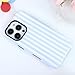 flewfun Magnetic for iPhone 13/14 Case Cute Stripes Phone Case, Shockproof Slim TPU and Hard PC Protective Phone Cover Compatible with MagSafe Designed for Women Girls, Blue and White