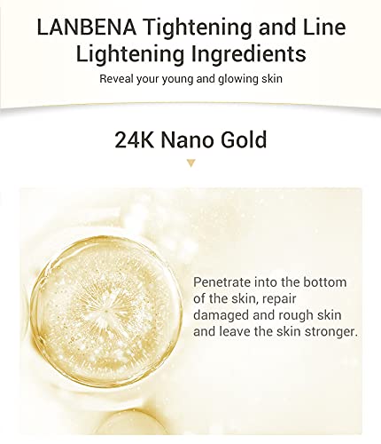24k Gold Lanbena Peptide Toner Face Toner Pure Organic Natural Hydration & Moisturising Face Peptide Toner for All Skin Types Easy to Use / As Shown / 100 ml - Image 4