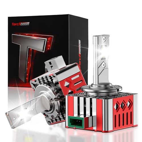 Torchbeam D3S D3R LED Bulbs, 6000K 45W HID Bulbs, 30000