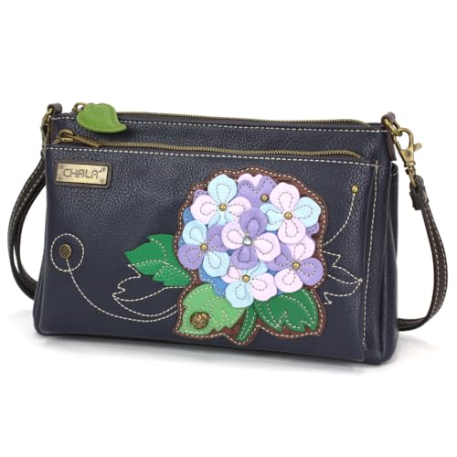 Image of CHALA RFID Protected Vegan Leather Deluxe Crossbody Bag with Adjustable Straps