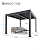 Garveelife All-Aluminum Louvered Pergola 10 ft x 12 ft, Outdoor Pergola with Adjustable Louvered Roof, Reinforced Aluminum Frame, Integrated Drainage System, Hardtop Gazebo for Patio, Deck, Gray