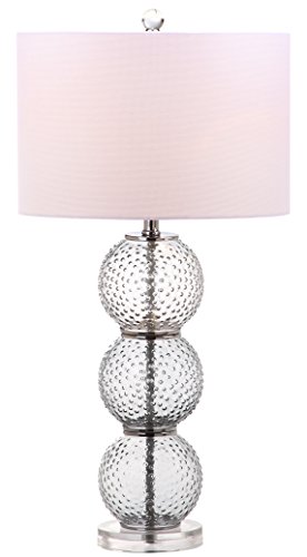 Lámpara de mesa SAFAIEVH vidrio humo 29 pulg set 2