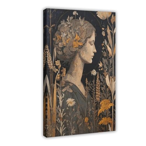Peinture à l'huile vintage Demeter sur toile premium texturée de 40,6 x 61 cm