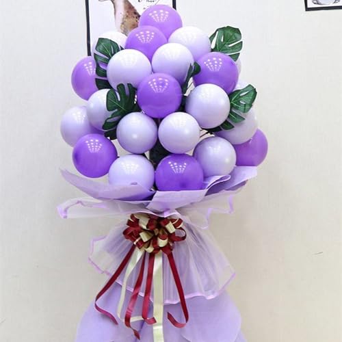 Image of 5 inch Purple Party Balloons, 100 pcs Mini Purple Latex Balloons for Birthday Wedding Baby Shower Decorations (Dark Purple)