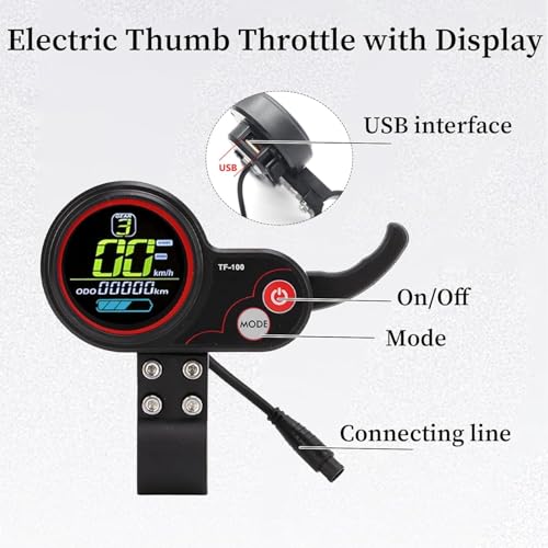 Panneau de commande pour trottinette électrique 48V écran LCD TF-100 - 3