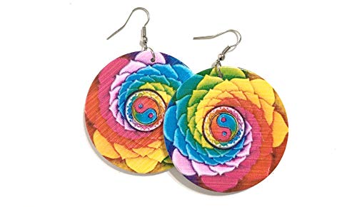 Afro American African Style Woman's Earring Afro Design