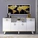 Produktbild Sophia Konsole - Kommode - Sideboard - Buffet - Schrank - Regal mit 4 Türen für Wohnzimmer, Küche, Flur und Büro im rustikalen Design. (Konsole - Weiß)