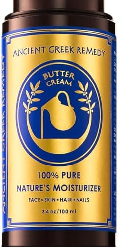 Organic Facial and Body butter Cream. Made of Almond, Olive, Castor, Vitamin E, Lavender oil. Anti Aging lotion for Face, Skin, Hair, Dry Hands, Cuticle. Day and Night Moisturizer for Men and Women