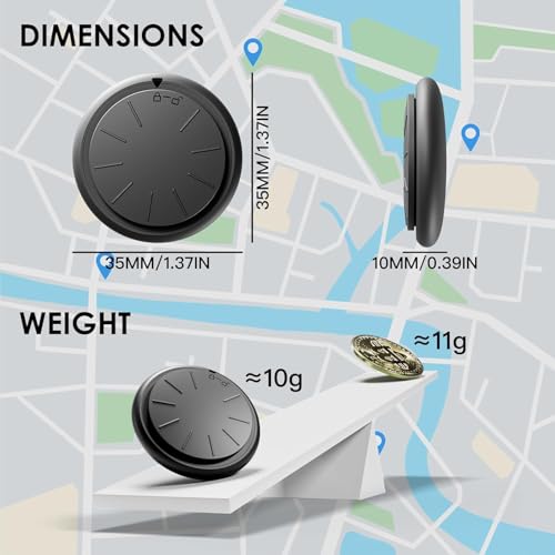 Image of Tracker Device for Vehicles,Mini Hidden Car Tracker with Magnetic Case,No Monthly Fee Tracker,Car Locator Work with Apple Find My(iOS Only) (1PCS Black Tracker, Black Magnetic Case)