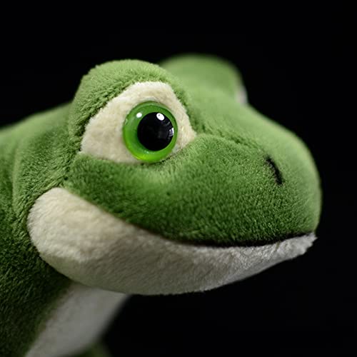 lilizzhoumax Grün Frosch Kuscheltier 12cm/5”, Simuliertes Tier Frosch Plüschtier, Kawaii Kuscheltier Frosch, Realistische Frosch Plüschspie Spielzeug für Wilde Tiere, Geschenk für Freunde und Kinder