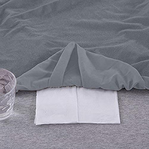 Image of Utopia Bedding Cotton Waterproof and dustproof Water absorbant Terry Fitted Mattress Protector (72x78 inches) Gray