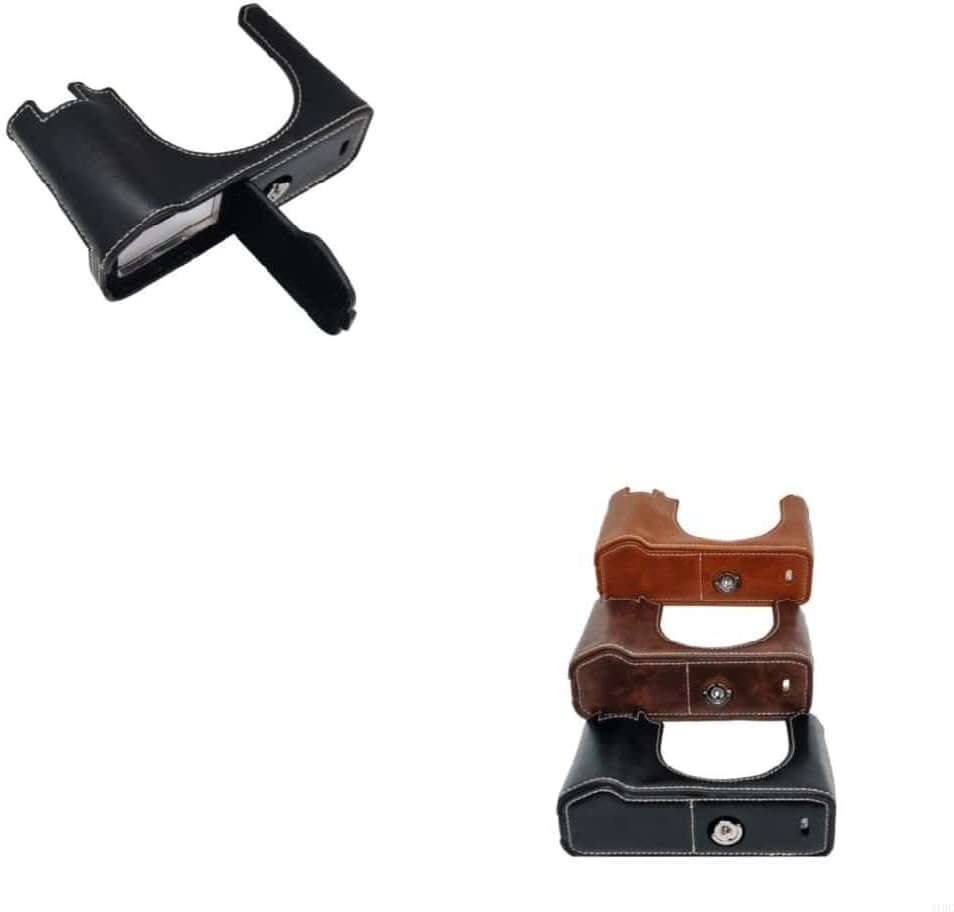 The GFX100RF Features a Quick-Release Genuine Leather Camera Bottom Cover That Provides Protection Without requiring disassembly.