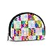 Coloré autisme aren Puzzle Voyage Coquille cosmétiques Sacs de Rangement Sacs de Toilette Portables pour Femmes Fille Petit Porte-Monnaie Sac Portefeuille Sac de Monnaie