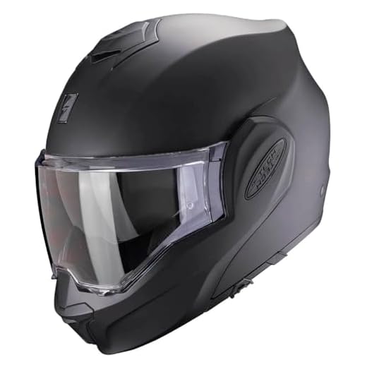 Scorpion Exo Tech EVO Air Negro Mate | Casco de Moto Modular Abatible 180 Grados con Visor Solar + Pinlock Antivaho | Unisex Hombre y Mujer Homologado ECE 22.06 (M)
