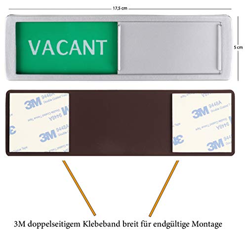 Vacant Occupied Sliding Sign XL - verde/rosso Text...