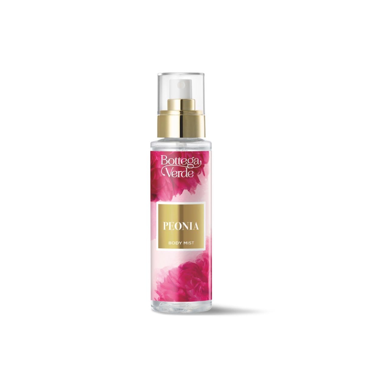 Bottega Verde - Body Mist Peonia, 150 ml, Fragranza Fiorita con Peonia e Pepe Rosa, Dolce e Raffinata, Formula Vegana Dermatologicamente Testata, per Tutti i Tipi di Pelle