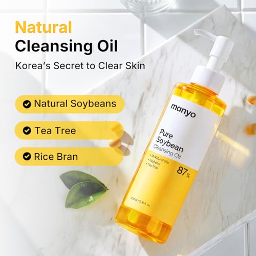MANYO Pure Cleansing Oil, Natural Oil Cleanser for Face, Makeup Blackhead Remover, Korean Skin Care, 6.76 fl oz (200ml) - Image 5