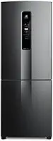 Geladeira Electrolux Frost Free 490L Efficient com AutoSense Inverse Black Inox Look (IB7B) 127 V