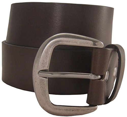 BELTINGER Ceinture en cuir de jean pleine fleur 4,5 cm | Ceinture large en cuir pour femmes hommes 45mm | Ceinture en cuir véritable | Marron 95cm