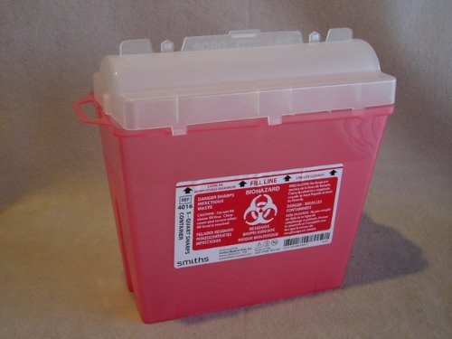 Sharps Safety Containers - 5 Quarts (24 per case)