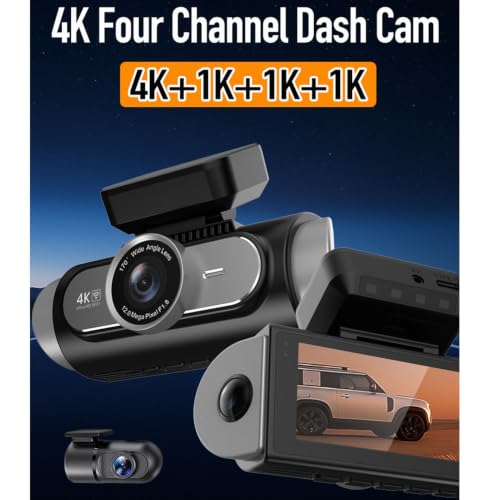 Cámara de salpicadero 4K Luocute con sensor G y grabación interna y externa 3