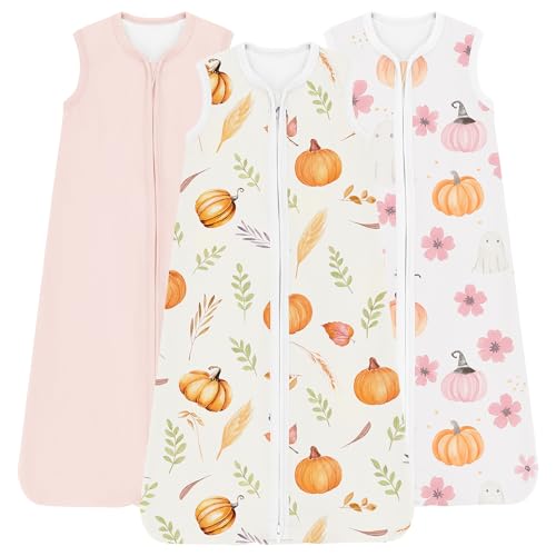 Image of Baby Sleep Sack 0.5 TOG, Lightweight Breathable Wearable Blanket with Zipper, 0-3-6-12-24M-4T, 3-Pack