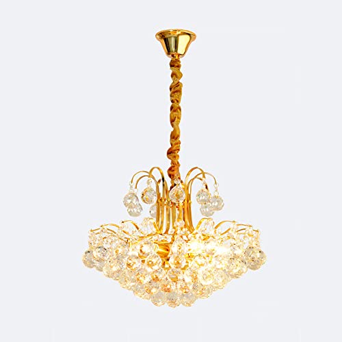 Lampe moderne salon luminaire suspendu en cristal E14 pour plafond