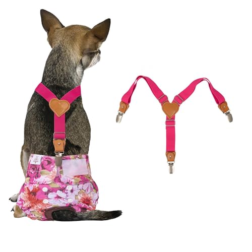 犬 オムツ サスペンダー 犬サスペンダー 3点留め おむつ ペットオムツやマナーベルト等のずり落ち防止かわいい おしゃれ (M)