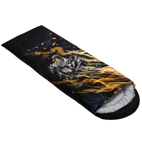 Image of QOOMO Ball Flower Camping Sleeping Bags,3 Season Warm & Cool Weather,Lightweight,Waterproof Sleeping Bags for Adults & Kids,Traveling,and Outdoors,Camping Gear Equipment