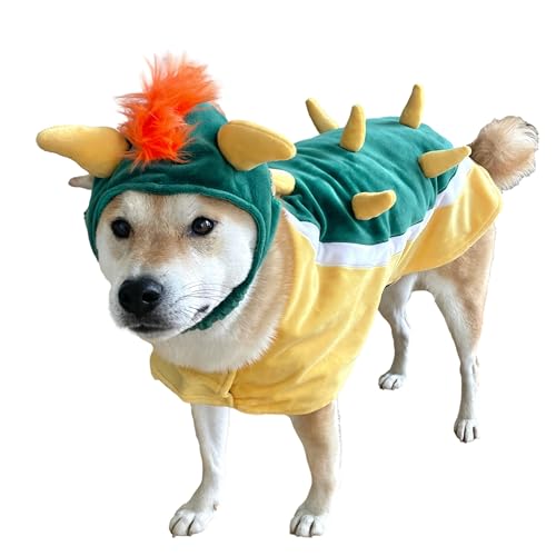ComfyCamper Hat and Suspenders Dog Costume - X Large Medium Small Lab Star Space Cosplay Halloween Costumes Medium Orange