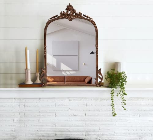 Image of Gharaana Decorative Mirror (3 Victorian Copper)