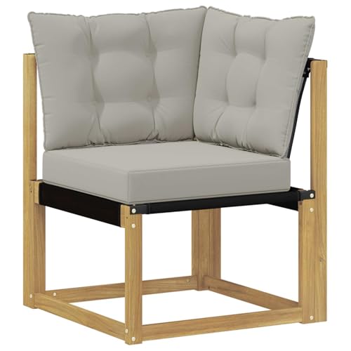 Sofá de exterior de madera resistente a la intemperie: conjunto modular de 4 piezas para balcón 7