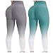 BOTCAM Legging de sport pour femme - Dégradé de couleurs - Taille haute - Opaque - Taille haute - Souples - Élastiques - Avec contrôle du ventre - Pour le jogging., o, S