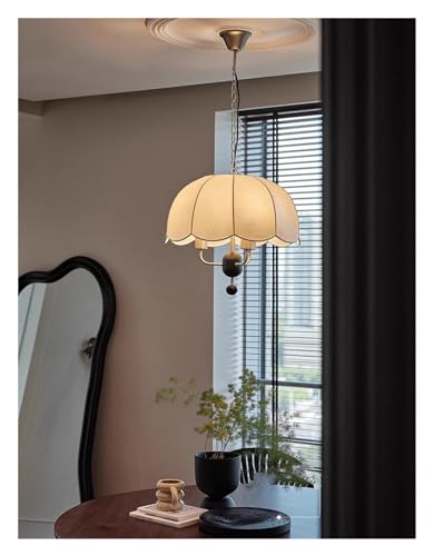 Lampe suspendue E27 en tissu pour chambre moderne et salon