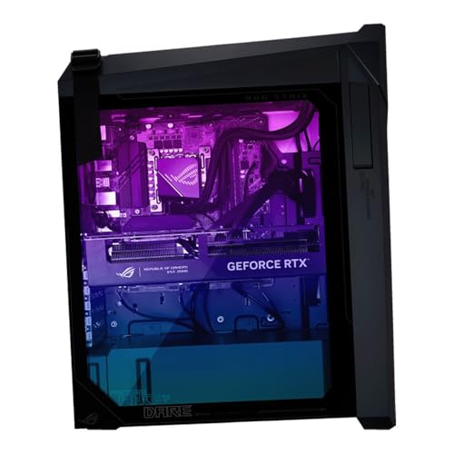 Image of ASUS ROG Strix G16CHR Gaming PC Desktop, Intel Core i7 14700KF 2.5GHz; NVIDIA GeForce RTX 4070 Super Dual 12GB GDDR6X; 32GB DDR5-4800 RAM; 1TB PCIe NVMe M.2 SSD; 240mm Liquid Cooler