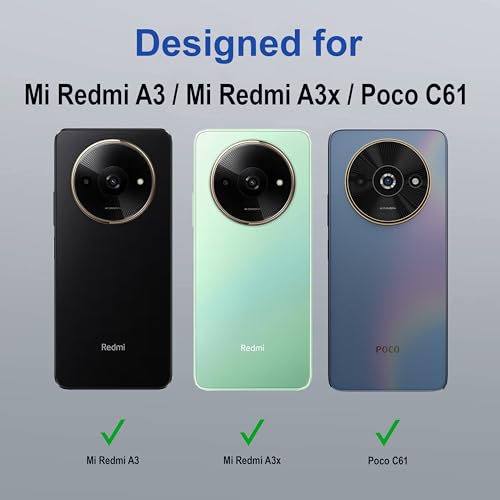 Image of Zapcase Back Case Cover for Mi Redmi A3 | Compatible for Mi Redmi A3 Back Cover | Case Cover with Camera Protection | (TPU + PC | Translucent Purple)