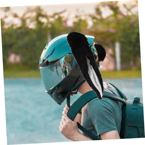 Orejas de Conejo para Casco de Esquí y Moto Decoración Divertida para Rutas Urbanas 7