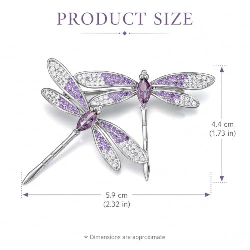 Image of Fashion Dragonfly Booch Pin Jewelry Gift for Women