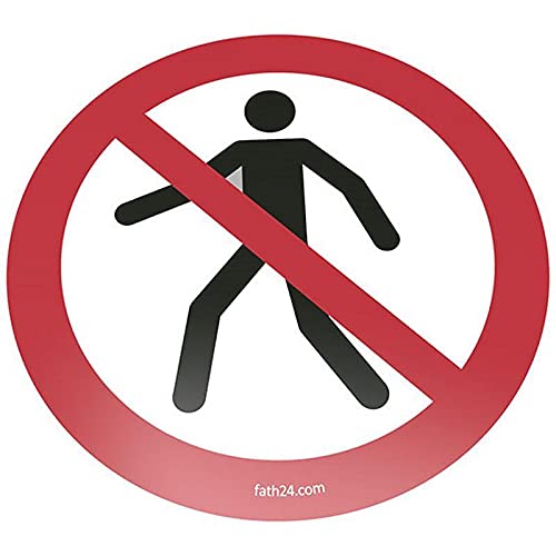 Cartel de suelo prohibido para peatones | VPA 1 pieza