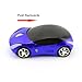 Usbkingdom 2.4GHz Wireless Mouse Cool 3D Sport Car Shape Ergonomic Optical Mice with USB Receiver for PC Laptop Computer Women Small Hands (Blue)