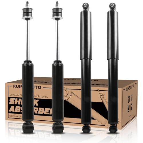KUIPERAUTO Front and Rear Complete Shock Absorbers Struts Assembly Set 344049 344379 Compatible for 1997-2004 Dodge Dakota Compatible for 1998-2003 Dodge Durango Shocks strut Assemblies 4PCS