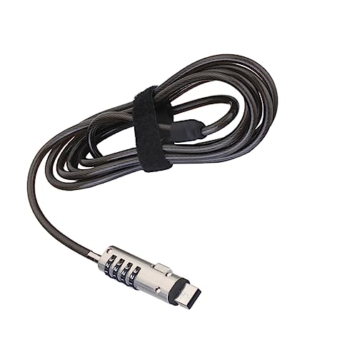 Housoutil USB Lock Laptop Security Lock Numeric Password Lock for Notebook Easy to Install Use