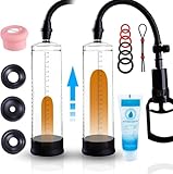 Male Bigger Growth Pump Vacuum Penisen Largement Tool Men with Strong Suction Men's Extended Water Pump Adjustable Man's Home Performance Set Training Tools Trainer EA05