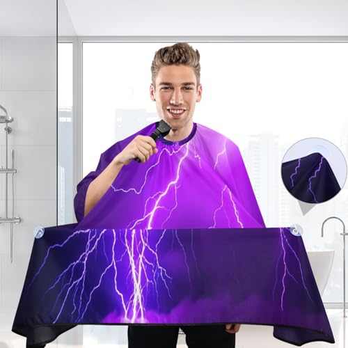 Capa impermeable profesional para cortar cabello con cierre ajustable miniatura 6